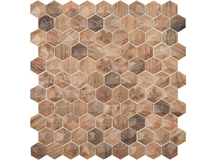 4700      35x35 Hexagon Wood 317307/7 Vidrepur