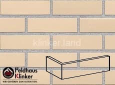 100 perla liso клинкерная плитка угловая (W100NF9) 240х115х71/9 Feldhaus Klinker