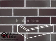 384 ferrum liso клинкерная плитка угловая (W384NF14) 240х115х71/14 Feldhaus Klinker