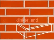 320 Apricot клинкерная плитка угловая 240х115х52/10 ABC Klinkergruppe