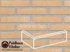 762 vascu sabiosa blanca клинкерная плитка угловая (W762DF14) 240х115х52/14 Feldhaus Klinker