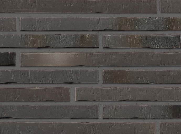 453 silber-schwarz клинкерная плитка для фасада и внутренней отделки ригель (7753) 490х40/14 Stroeher