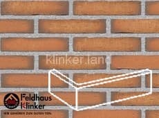 758 vascu terracotta клинкерная плитка угловая (W758DF14) 240х115х52/14 Feldhaus Klinker