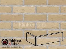 692 sintra crema клинкерная плитка угловая (W692WDF14) 215х115х65/14 Feldhaus Klinker