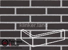 700 anthracit liso клинкерная плитка угловая (W700DF9) 240х115х52/9 Feldhaus Klinker